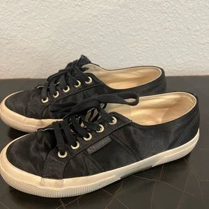 Superga x the man repeller satin sneaker